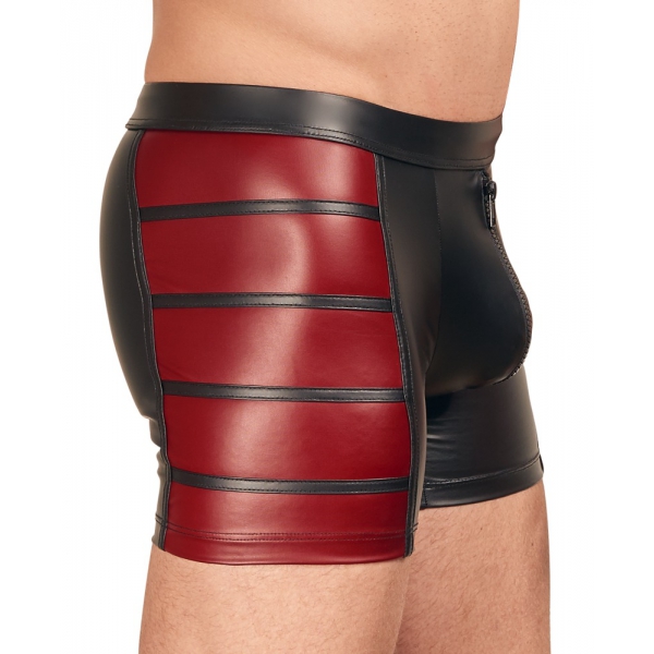 VEGA Long Boxer Schwarz-Rot