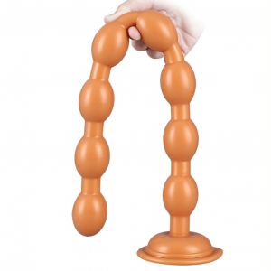 TheAssGasm Gode long Silicone AEL BEADS 50 x 3.5cm