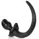 Plug Queue Puppy Tail Bulldog 11.5 x 6cm Schwarz