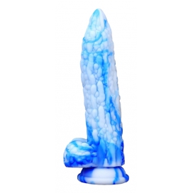 Dildo Kukur 16 x 4cm Azul-branco