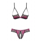 Conjunto Tulia Cupless 2 peças Black-Pink