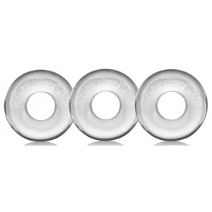 Oxballs Pack de 3 mini anneaux péniens Oxballs Transparents