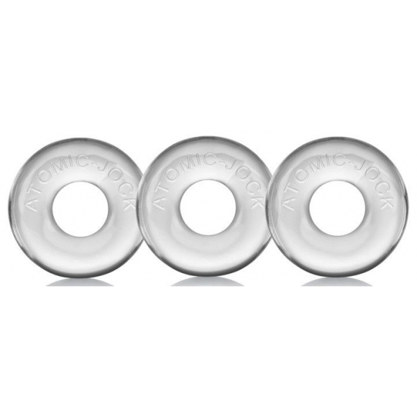 3er-Pack Mini Cockrings Oxballs transparent