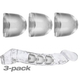 Oxballs Set of 3 Adjustfit Penis Sleeve Tips