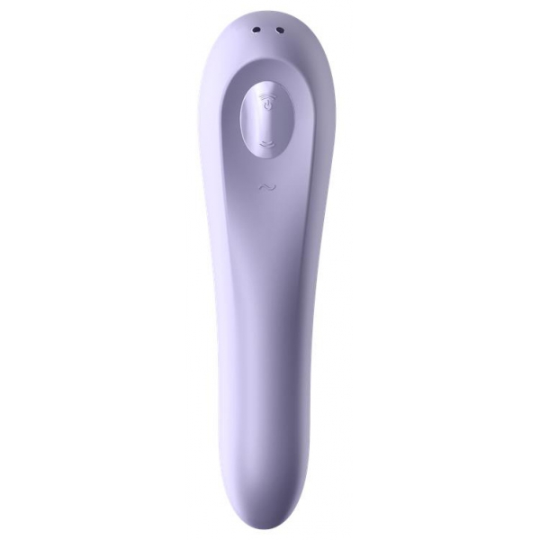 DUAL PLEASURE Aangesloten Clitoris Stimulator Paars