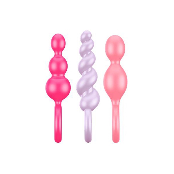 Kit 3 Silicone Booty Call Satisfyer 9.5 x 2.5cm Rozen