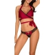 Conjunto de 2 piezas Sensuelia - Negro y Rojo