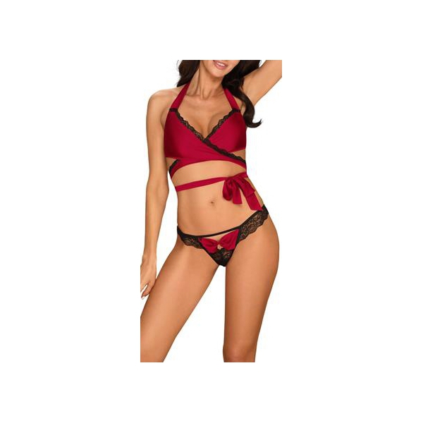 Conjunto Sensuelia 2 Peças - Preto e Vermelho