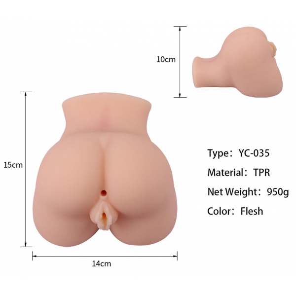 Masturbatore realistico Vulva-Anus Mini Hole