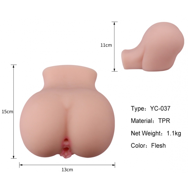 Mini Holes Duo Vulva-Anus Masturbatore realistico