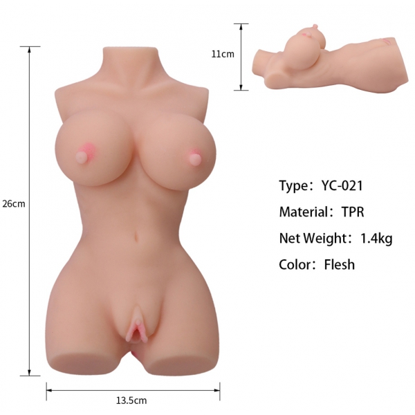 Mini mini masturbatore realistico vulva-ano