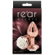 Plug Bijou Rear S 6 x 2.7cm Pink-White