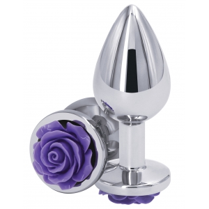 Rear Assets Plug Juwel Rear M 7 x 3.4cm Silber-Violett