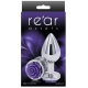 Jewelry Plug Rear M 7 x 3.4cm Silver-Purple