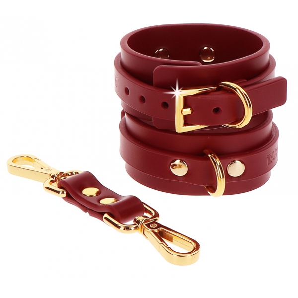 Red Taboom wrist cuffs