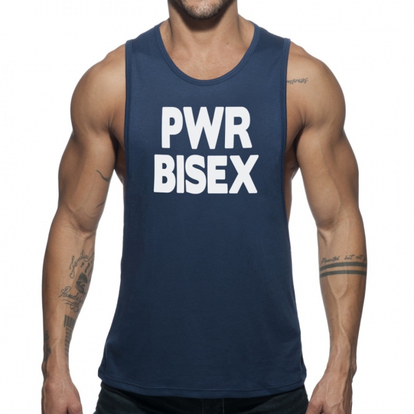 POWER BISEX Tank Top Navy