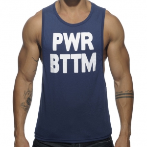 Addicted POWER BTTM Tank Top Navy