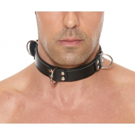 Ouch! Harness Bondage Halsband Deluxe Zwart