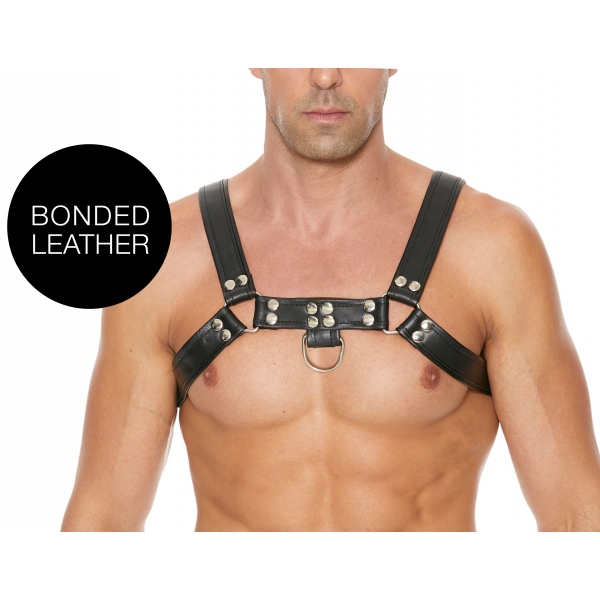 Chest Bulldog Harness Black