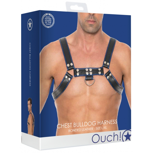 Chest Bulldog Hebegurt Schwarz-Blau