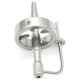 Plug d'urètre percé en métal SPIKY 8.5cm - Diamètre 9.5mm