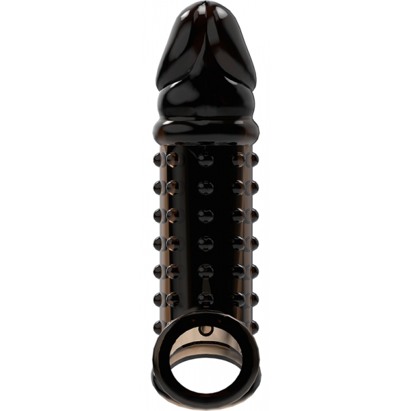 Viril XL V11 Kralen Penis Sleeve 15,5 x 4cm Zwart