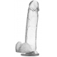 Dildo trasparente XRay Cock con testicoli 17 x 4,5 cm