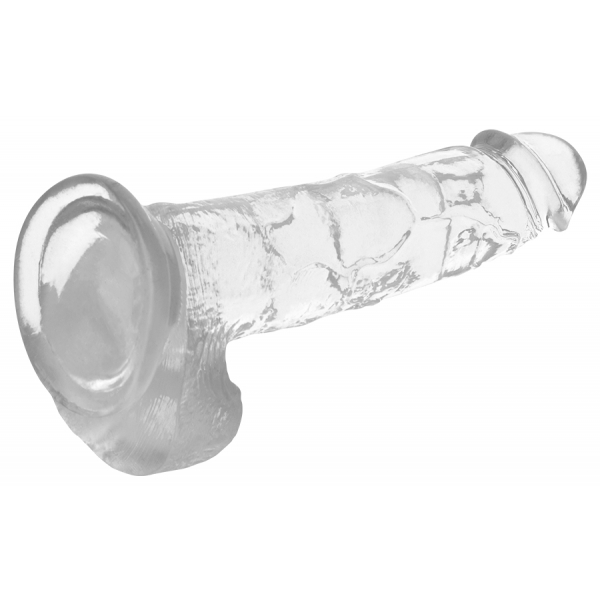 Consolador transparente XRay Cock con testículos 17 x 4,5cm