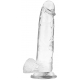 Dildo trasparente XRay Cock con testicoli 17 x 4,5 cm