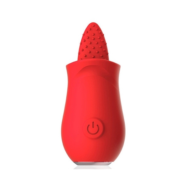 Tongue Flower Red Clitoral Stimulator