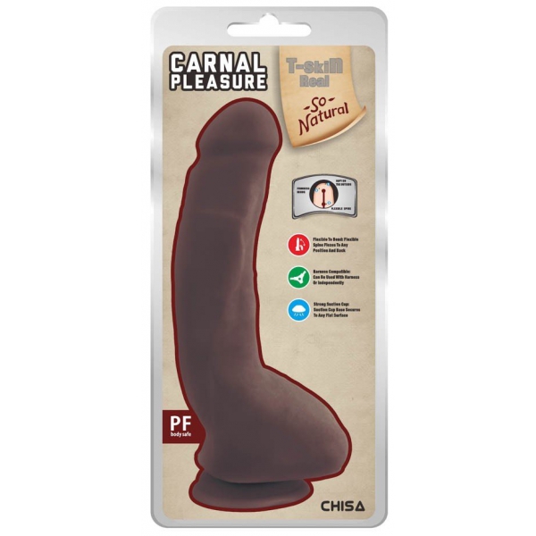 Realistische Dildo Vleselijk Genot 16 x 4cm Bruin