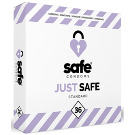 Safe Condoms JUST SAFE Latex Condooms x36