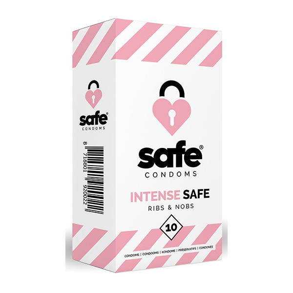 INTENSE SAFE texturierte Kondome x10