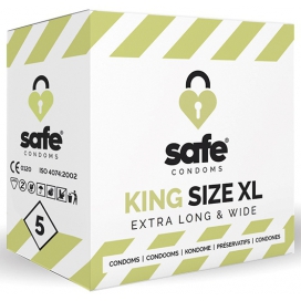 Preservativos King Size XL SAFE latex x5