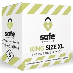 Safe Condoms King Size XL SAFE-Latex-Kondome x5