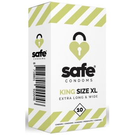 Safe Condoms Preservativi in lattice King Size XL SAFE x10
