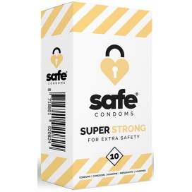 Condones gruesos SUPER FUERTE Safe x10