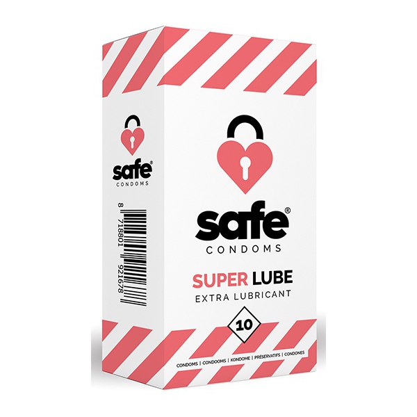 SUPER LUBE Preservativos lubrificados com segurança x10