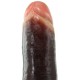 Dildo XXL Galo Preto Realista 25 x 7 cm