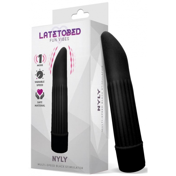 Stimolatore clitorideo Nyly 13 x 2,5 cm nero