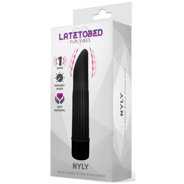 Nyly Clitoral Stimulator 13 x 2.5cm Black