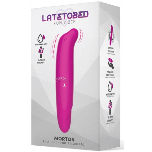 Stimolatore clitorideo Morton 13 x 2,5 cm rosa