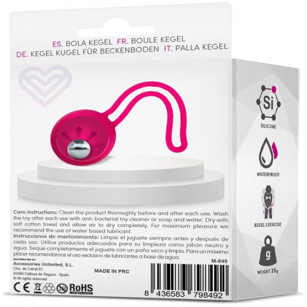 Kegel Ball Fitty 1 Pink 3.4cm - Weight 35gr