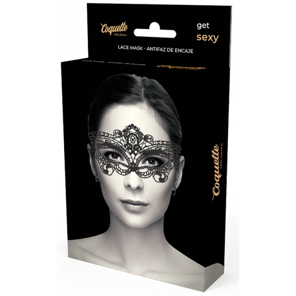 Chic Kanten Masker Zwart