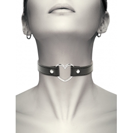 Collar Corazón Negro Coquette