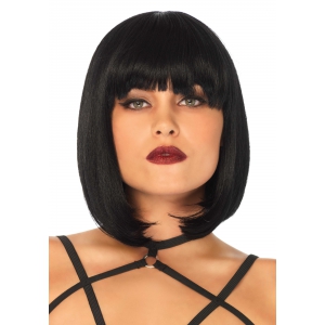 Leg Avenue Peluca Pelo Corto Bob Negro