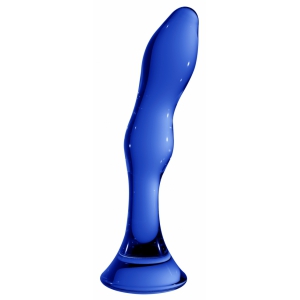 CHRYSTALINO Glass dildo Gallant Blue 16 x 3.4cm