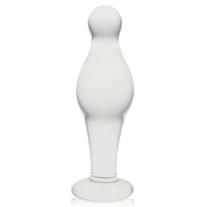 LoveToy Tapón de cristal Pawlo 9,5 x 3,3cm Transparente