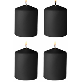 4er-Set Tease Candle Feige schwarz 24g