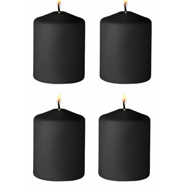 Conjunto de 4 Velas Pretas Tease Candles Fig 24g